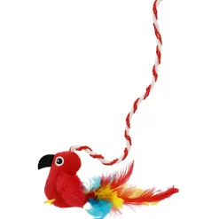 Outlet Cat Toy Margaritaville Wand With Red Bird Supplies Collars, Scratchers, Toys, Etc.