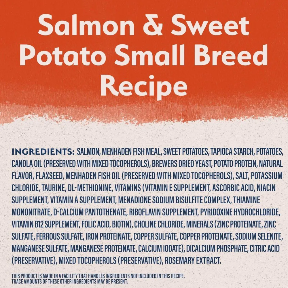New Grain Free Salmon & Sweet Potato Small Breed Dog Food Food Dry, Wet, Freeze Dried, Etc.