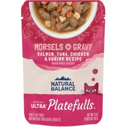 New Platefulls Salmon, Tuna, Chicken, & Shrimp Wet Cat Food Wet Food Cans, Pouches, Tetra Paks, Etc.