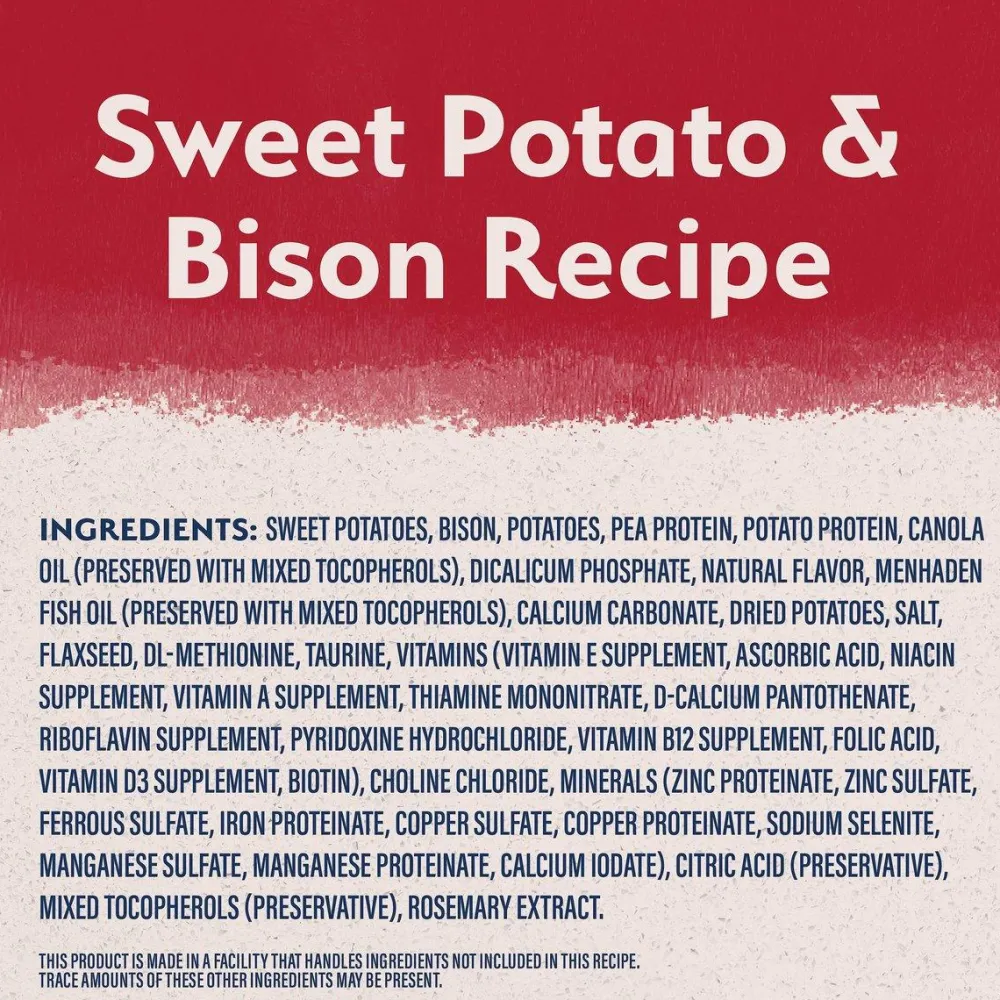 Best Reserve Grain Free Sweet Potato & Bison Recipe For Dogs Food Dry, Wet, Freeze Dried, Etc.