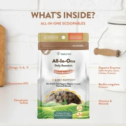 Online Scoopables All-In-One 4-in-1 Support Dog Supplement Supplies Leashes, Collars, Beds, Flea & Tick, Etc.