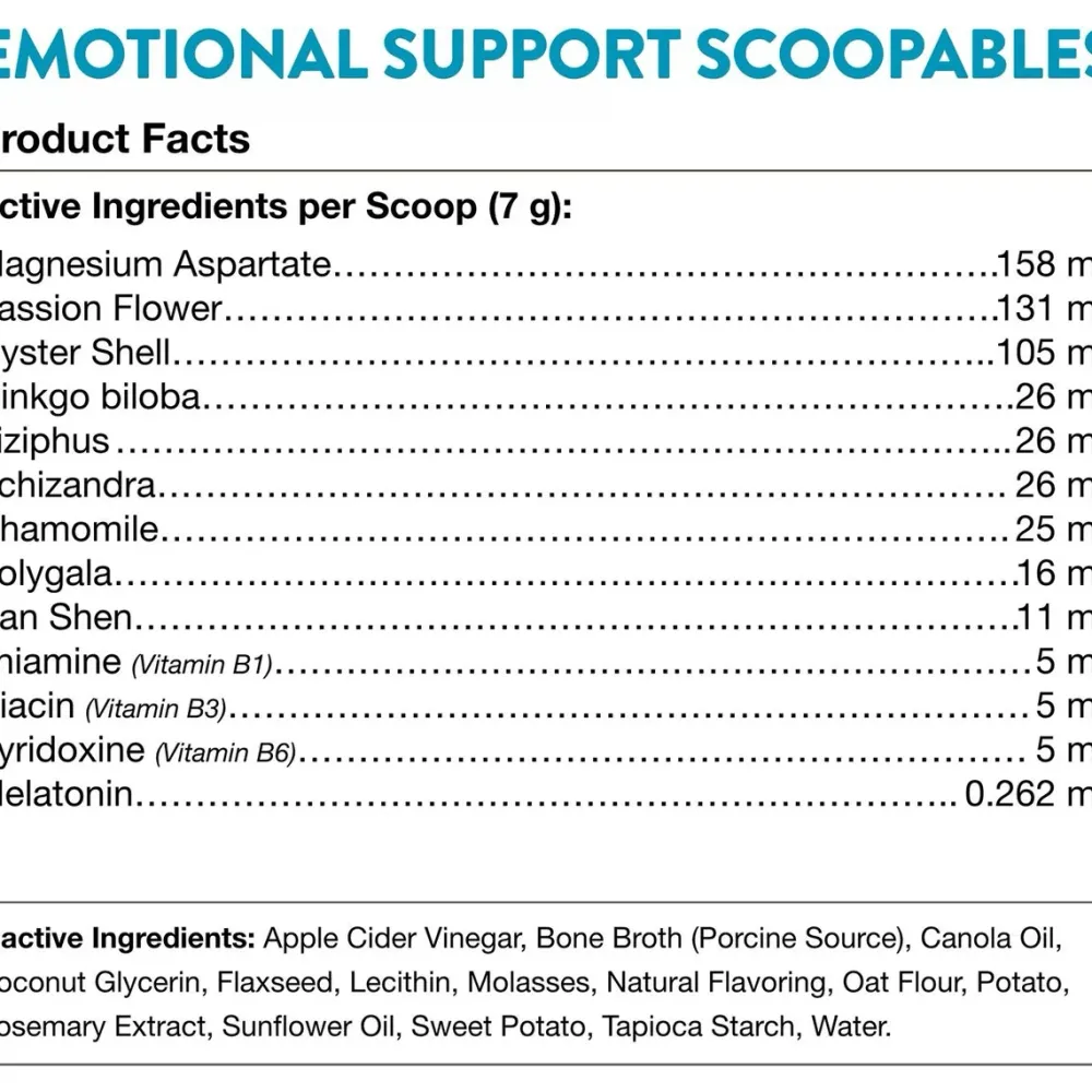 New Scoopables Emotional Support Daily Calming Aid Dog Supplement Supplies Leashes, Collars, Beds, Flea & Tick, Etc.