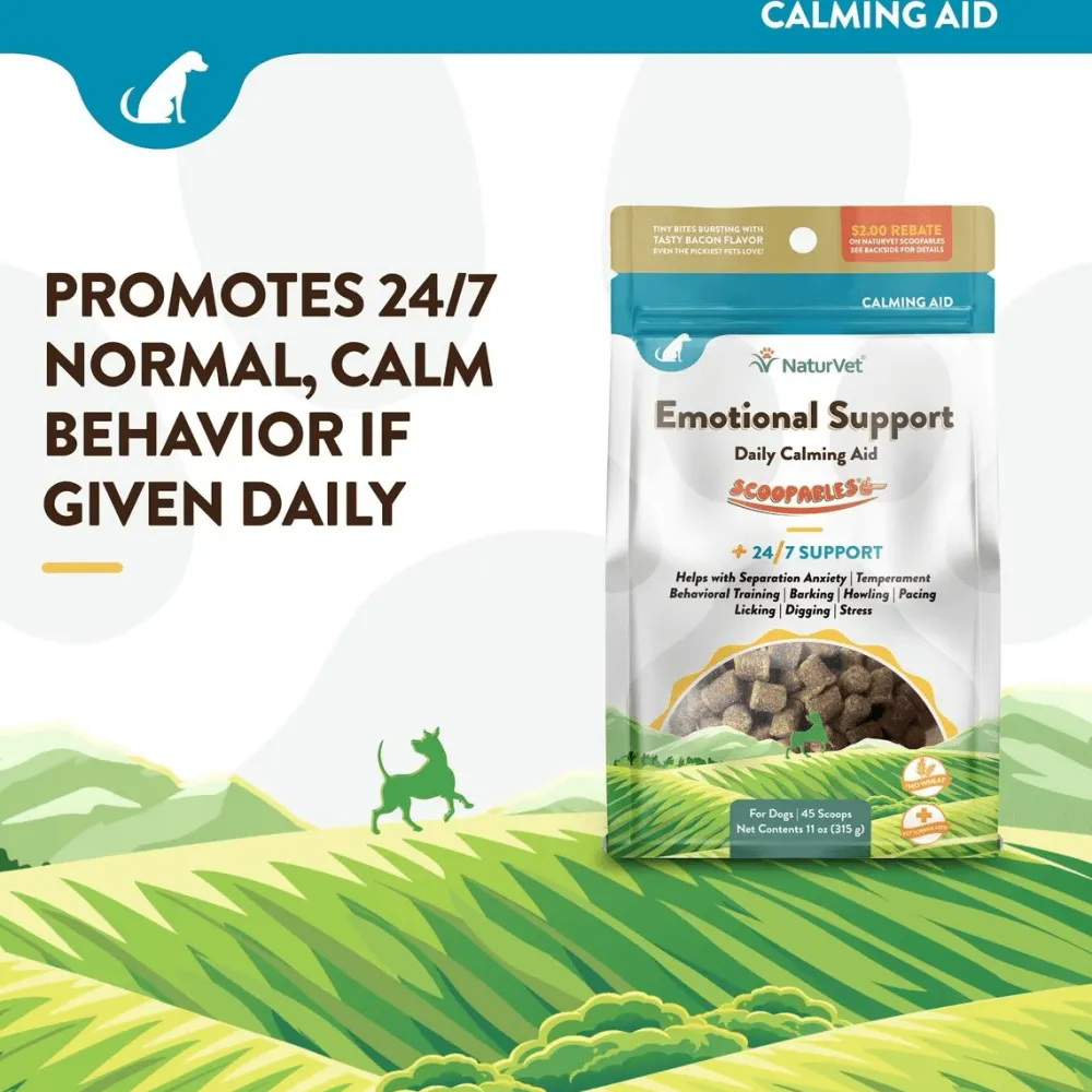 New Scoopables Emotional Support Daily Calming Aid Dog Supplement Supplies Leashes, Collars, Beds, Flea & Tick, Etc.