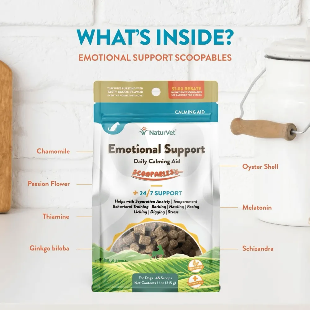 New Scoopables Emotional Support Daily Calming Aid Dog Supplement Supplies Leashes, Collars, Beds, Flea & Tick, Etc.