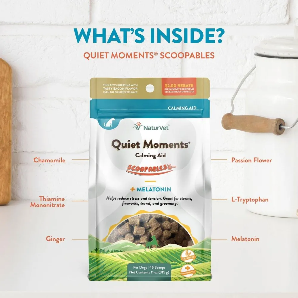 Online Scoopables Quiet Moments Calming Aid Dog Supplement Supplies Leashes, Collars, Beds, Flea & Tick, Etc.