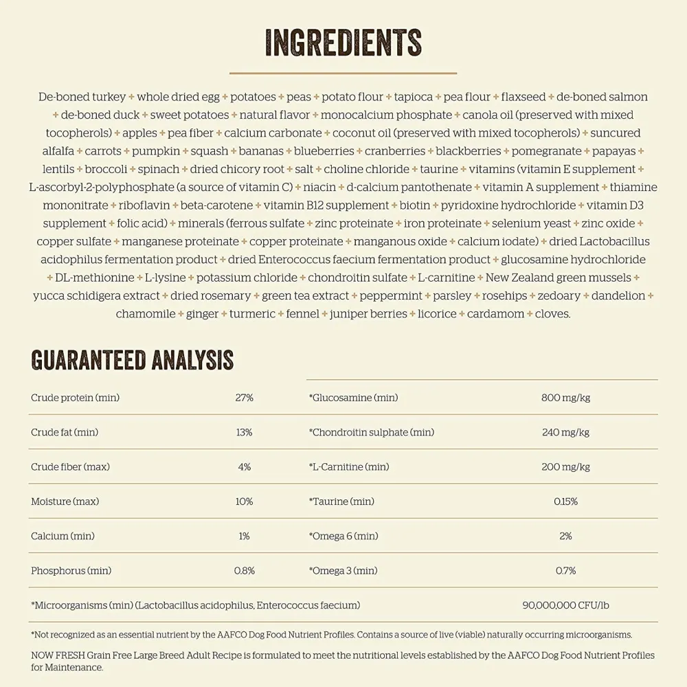 Fashion Grain Free Large Breed Adult Turkey, Salmon, Duck Recipe for dogs Food Dry, Wet, Freeze Dried, Etc.