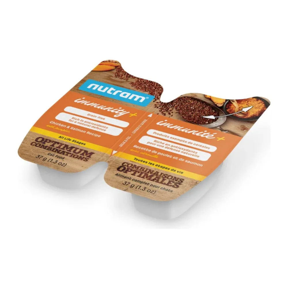 Clearance Optimum Combinations Immunity+ Chicken & Salmon Cat Wet Food Wet Food Cans, Pouches, Tetra Paks, Etc.