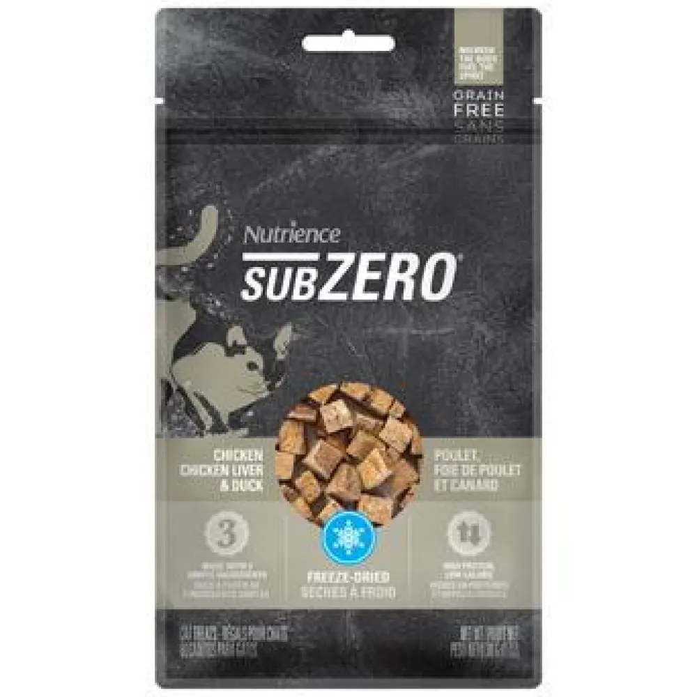 Clearance Grain Free SubZero Fraser Valley Cat Treats Chicken, Chicken Liver & Duck Liver Treats Crunchy, Soft, Lickable, Etc.