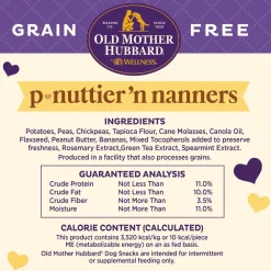 Discount Classic P-Nuttier 'N Nanners Grain Free Mini Oven-Baked Biscuits Dog Treats Treats Treats & Chews