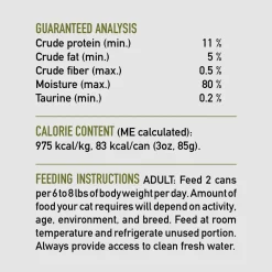 Outlet Duck + Chicken Entrée Wet Cat Food Recipe Wet Food Cans, Pouches, Tetra Paks, Etc.