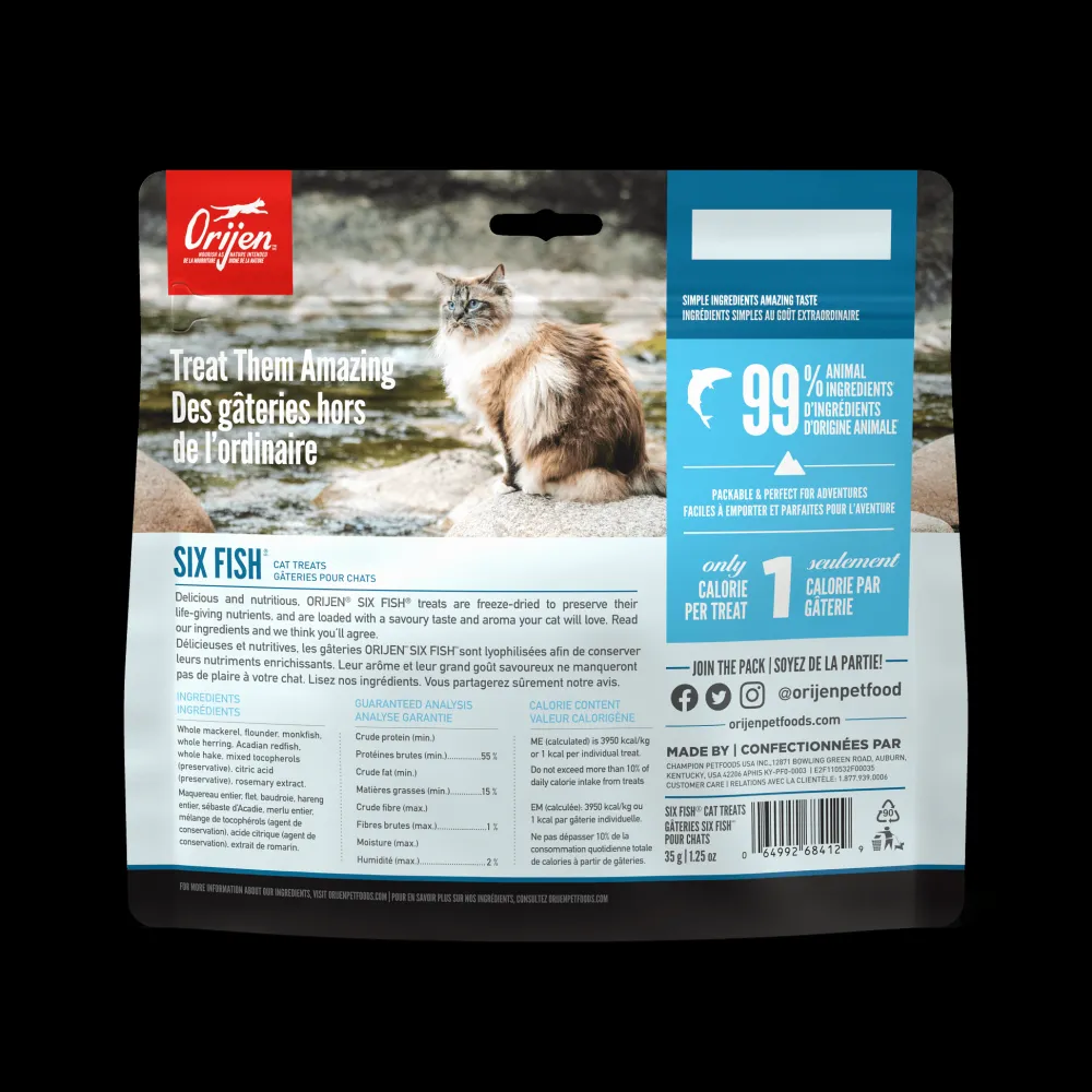 Outlet Freeze-Dried Cat Treats Six Fish Dry Food Dry Cat Food