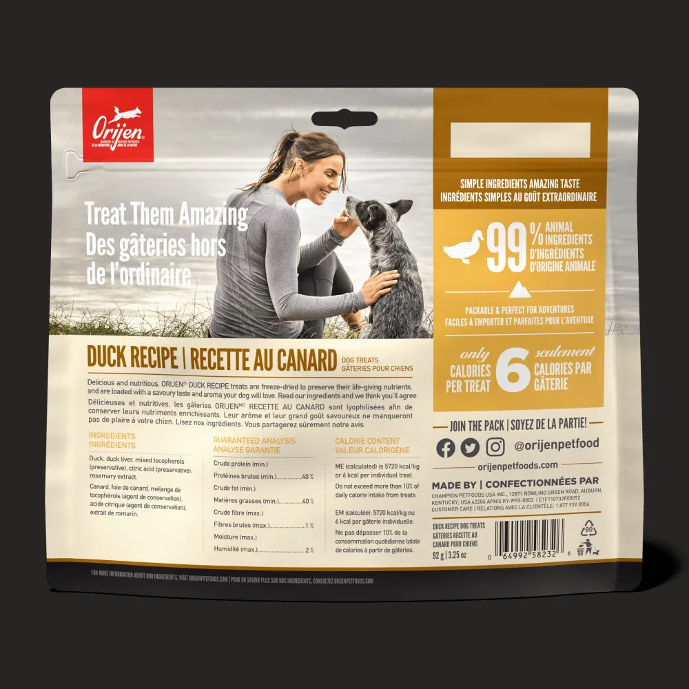 Fashion Freeze-Dried Dog Treats Free-Run Duck Formula Treats Treats & Chews
