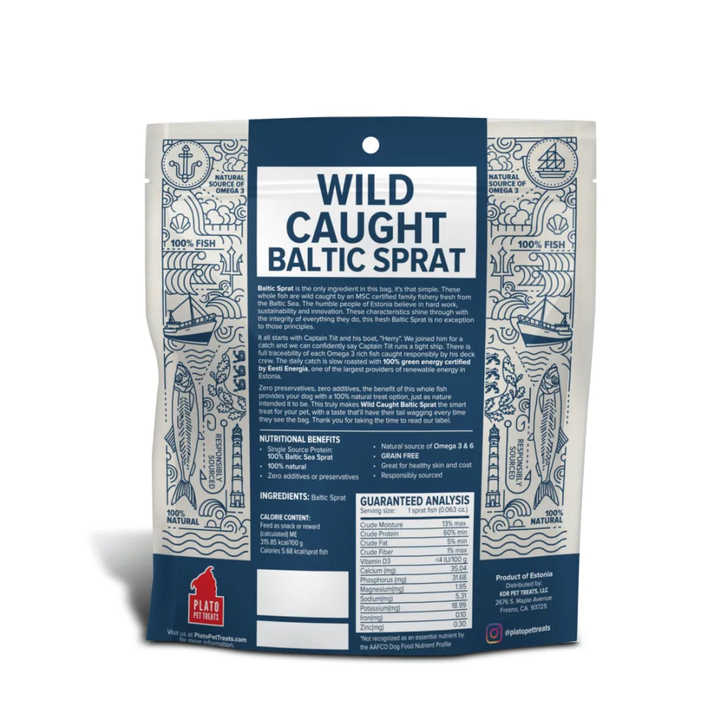 Online Pet Treats Wild Caught Baltic Sprat Fish Dog Treats Treats Treats & Chews
