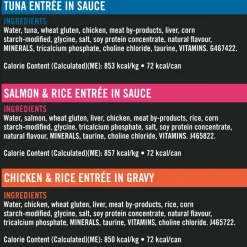 Online Complete Essentials Favourites Tuna Entree, Salmon & Rice Entree, Chicken & Rice Entree Variety Pack Wet Cat Food Wet Food Cans, Pouches, Tetra Paks, Etc.