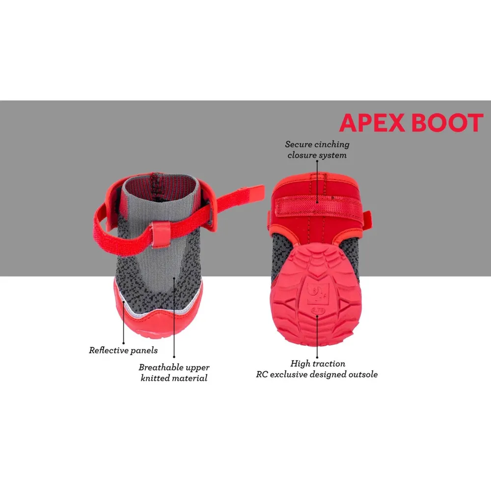 Online RC Dog Apex Dog Boot Dark Grey / Goji Berry Supplies Leashes, Collars, Beds, Flea & Tick, Etc.