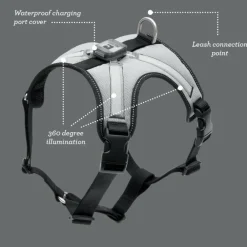 Best Rc Harness Nova Led Light Black/Grey Supplies Leashes, Collars, Beds, Flea & Tick, Etc.