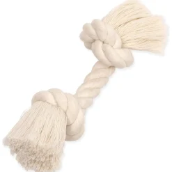 Discount Rope Bone White 2 Knot Bone Supplies Leashes, Collars, Beds, Flea & Tick, Etc. | Toys Interactive, Plush, Etc.