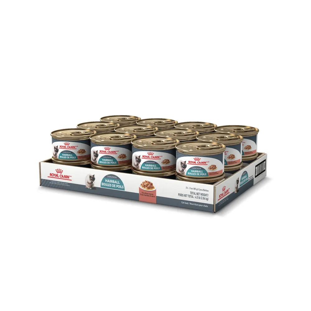 Outlet Feline Care Nutrition Hairball Care Thin Slices in Gravy Canned Cat Food Wet Food Cans, Pouches, Tetra Paks, Etc.
