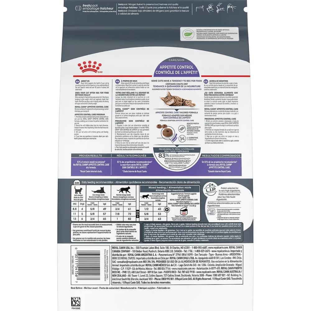 Sale Feline Care Nutrition Appetite Control Care Spayed/Neutered Adult Dry Cat Food Dry Food Dry Cat Food