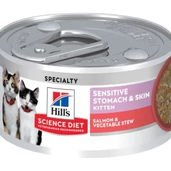 Discount Kitten Canned Sensitive Stomach & Skin Salmon & Vegetable Stew Wet Food Cans, Pouches, Tetra Paks, Etc.