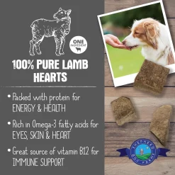 Hot Freeze Dried Lamb Hearts Treats Treats & Chews