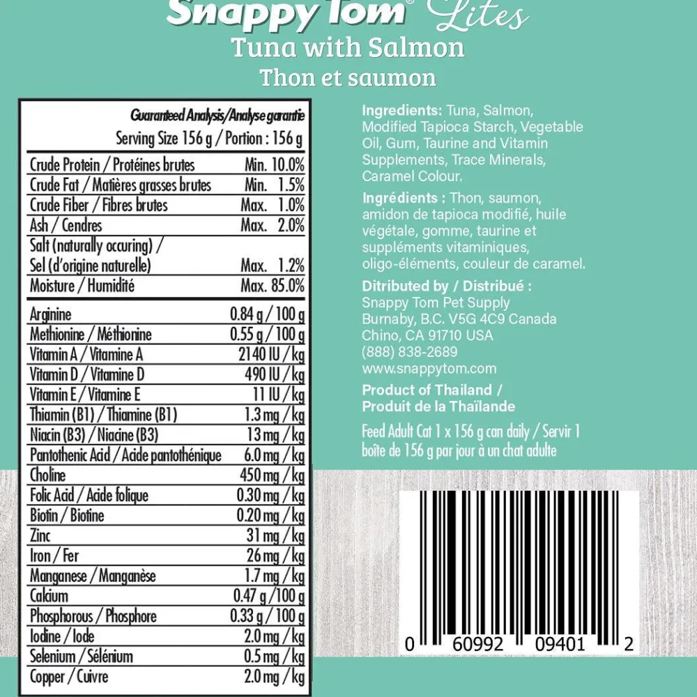 Hot Wet Cat Food Lites Tuna With Salmon Wet Food Cans, Pouches, Tetra Paks, Etc.