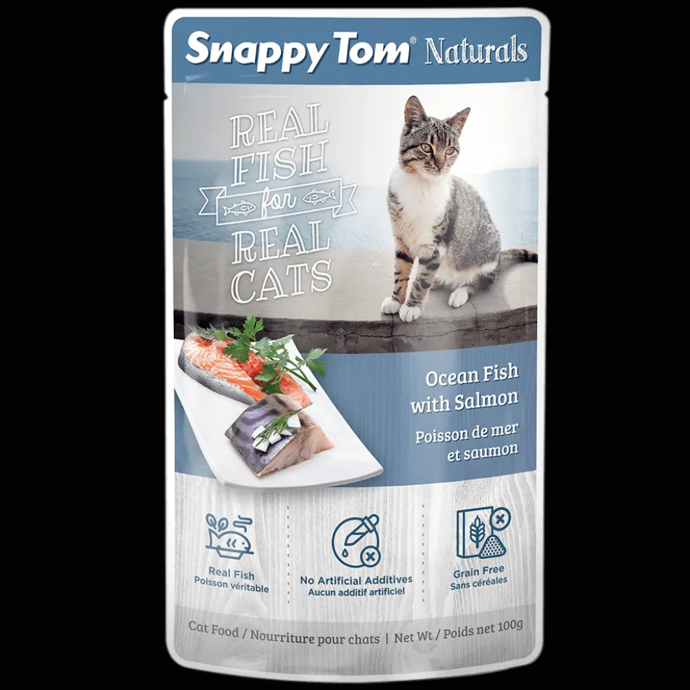 Hot Wet Cat Food Natural Pouches Ocean Fish Salmon Wet Food Cans, Pouches, Tetra Paks, Etc.