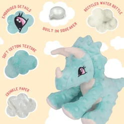Fashion Talia The Triceratops Supplies Leashes, Collars, Beds, Flea & Tick, Etc. | Toys Interactive, Plush, Etc.