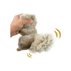 Clearance Plush Squirrel With Animated Twitchy Tail Supplies Leashes, Collars, Beds, Flea & Tick, Etc. | Toys Interactive, Plush, Etc.