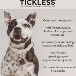 Sale Tickless Classic Pet Natural Ultrasonic Tick & Flea Repeller for Cats & Dogs Supplies Leashes, Collars, Beds, Flea & Tick, Etc.