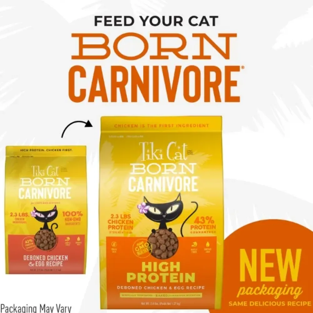 Hot Born Carnivore High Protein Chicken & Egg Dry Food Dry Cat Food