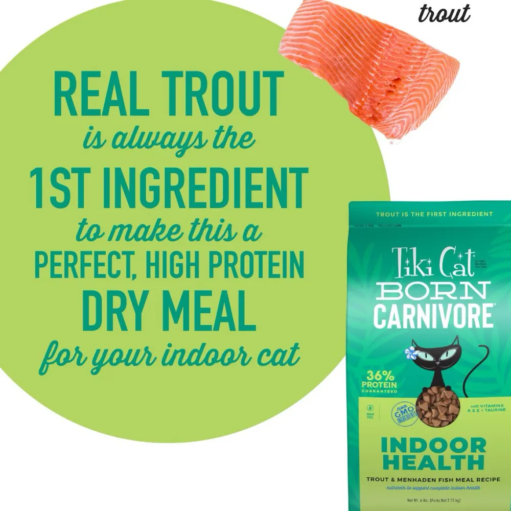 Hot Born Carnivore Indoor Trout & Menhaden Fish Dry Food Dry Cat Food