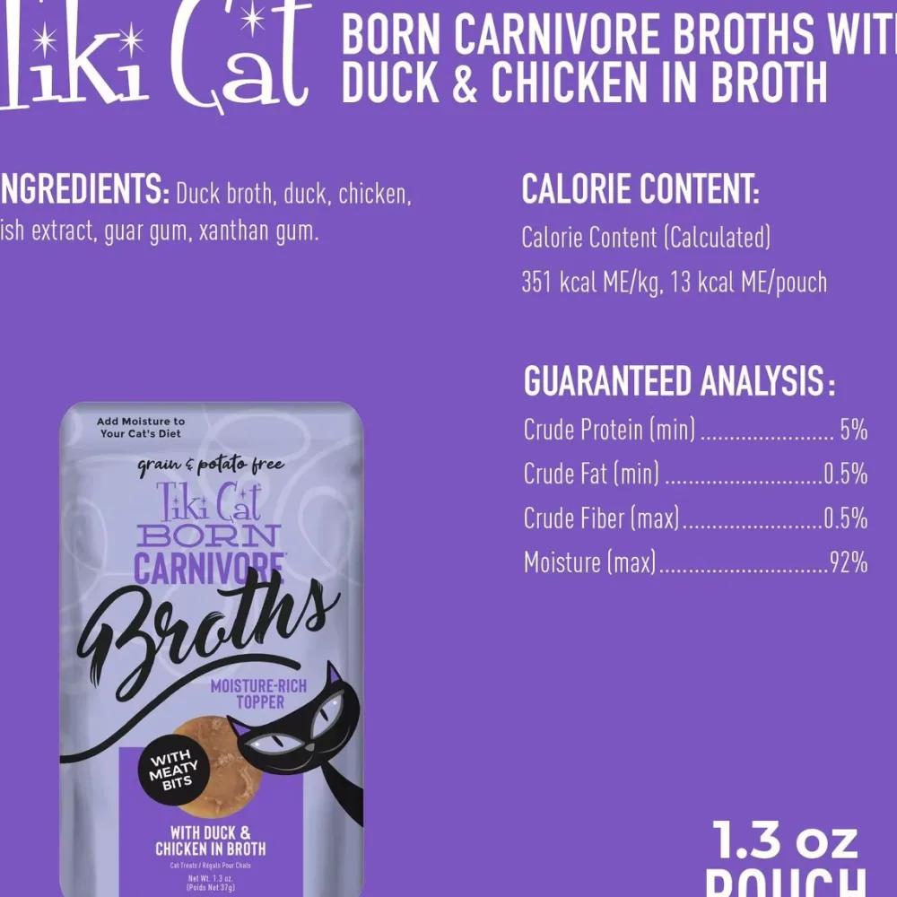 Fashion Pouch Broths Grain Free Duck & Chicken Wet Food Cans, Pouches, Tetra Paks, Etc.