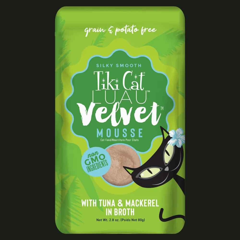 Online Pouch Velvet Mousse Tuna & Mackerel In Broth Wet Food Cans, Pouches, Tetra Paks, Etc.