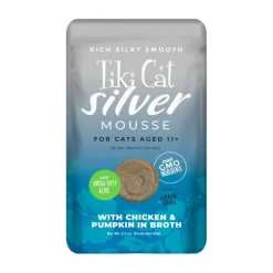 Outlet Pouch Velvet Mousse Senior Chicken With Pumpkin Wet Food Cans, Pouches, Tetra Paks, Etc.