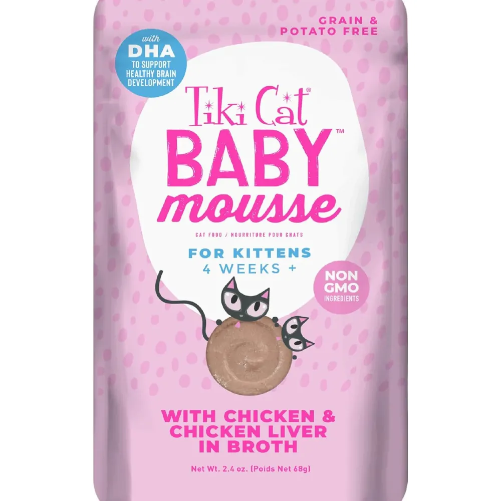 New Pouch Velvet Mousse Kitten Chicken & Chicken Liver Wet Food Cans, Pouches, Tetra Paks, Etc.