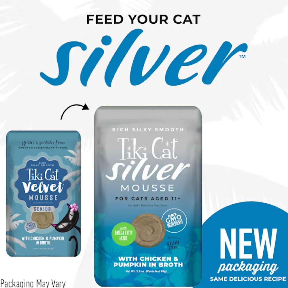 Outlet Pouch Velvet Mousse Senior Chicken With Pumpkin Wet Food Cans, Pouches, Tetra Paks, Etc.