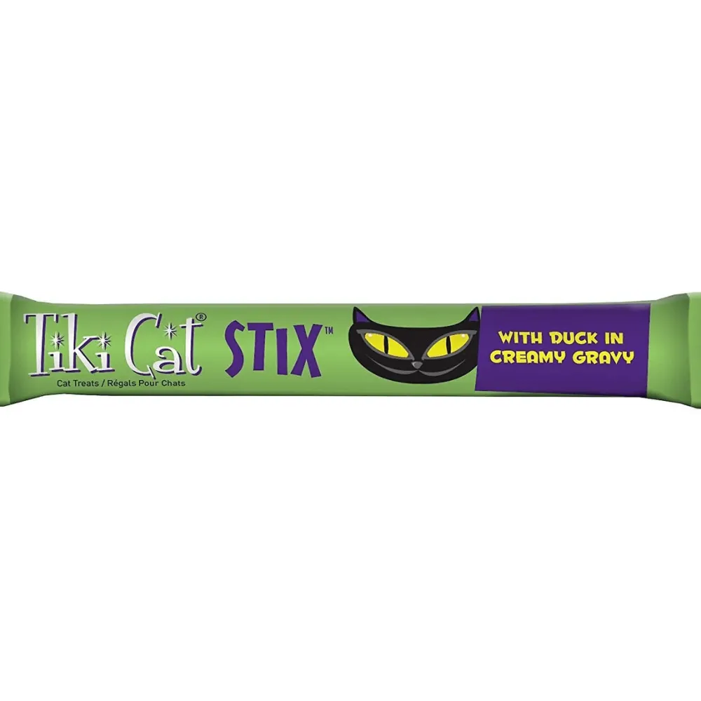 Clearance Stix Duck in Creamy Gravy Grain-Free Wet Cat Treat Treats Crunchy, Soft, Lickable, Etc.