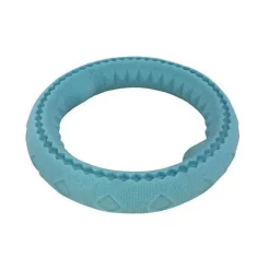Hot Chew N Tug Rubber Ring Teal Supplies Leashes, Collars, Beds, Flea & Tick, Etc. | Toys Interactive, Plush, Etc.