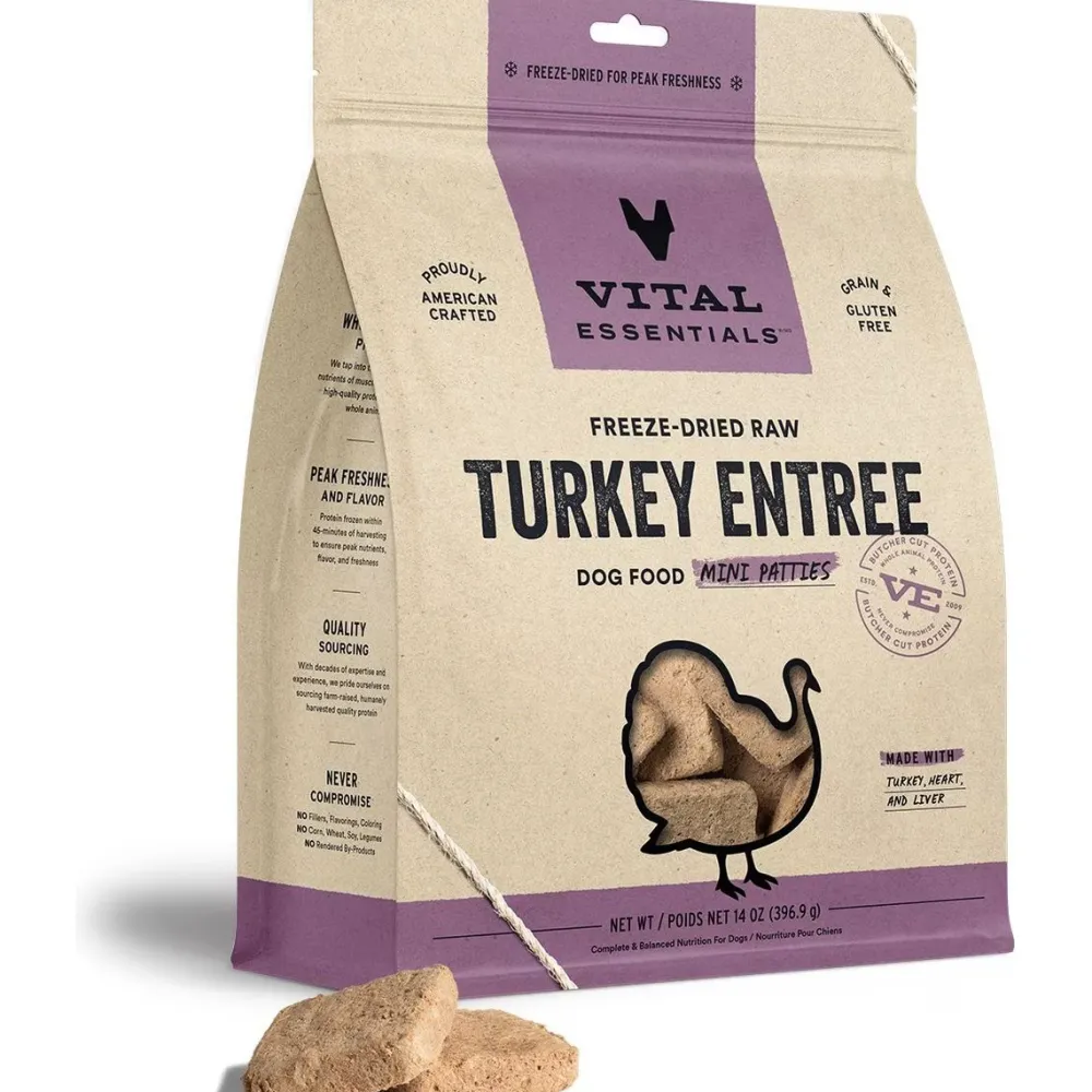 Outlet Freeze Dried Raw Turkey Mini Patties Food Dry, Wet, Freeze Dried, Etc.