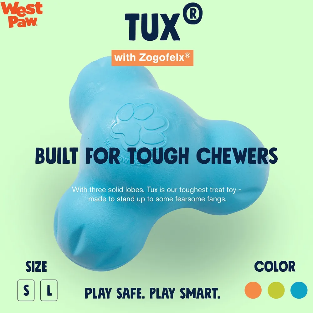 Discount West Paw Zogoflex Chew Tux Aqua Supplies Leashes, Collars, Beds, Flea & Tick, Etc. | Toys Interactive, Plush, Etc.