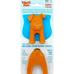 Online West Paw Zogoflex Toppl Stopper Tangerine 2 Pack Supplies Leashes, Collars, Beds, Flea & Tick, Etc. | Toys Interactive, Plush, Etc.