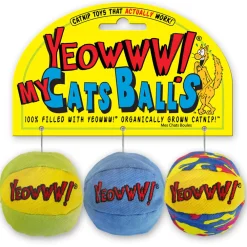 Hot Yeowww My Cat Balls 3 pack Supplies Collars, Scratchers, Toys, Etc.