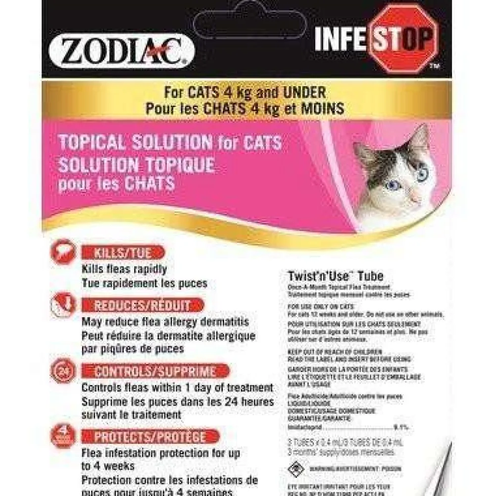 Outlet Infestop For Cats 4 Kg And Under Supplies Collars, Scratchers, Toys, Etc.